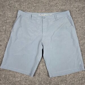 Hang Ten Mens Blue Micro Check Performance Stretch Shorts‎ Size 40